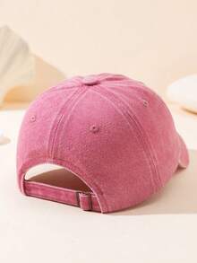 1. Ladies' Australian Kangaroo Letter Printed Baseball Cap, Lightweight And Comfortable, Sweat Absorbing And Breathable Baseball Cap, Adjustable Soft Top Retro Casual Cap, Outdoor Travel Sun Protection Hat, Suitable For Daily Wear, Daily Travel, Beach Vacation, Outdoor Sports, Etc - Pink - View 3