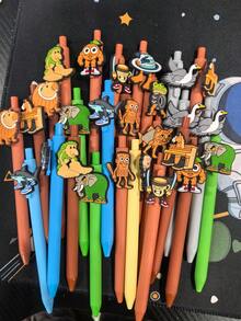 10pcs Italian Brainrot Tungtungtung Sahur Themed Character Ballpoint Pen Set, Classic & Unique, Inspiring Endless Creative Inspiration