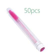 60/50/20/10 空一次性睫毛膏管套装和睫毛卷套装，睫毛膏刷子睫毛膏棒套装管，一次性睫毛刷（玫瑰金扁豆造型） - 彩色 - 查看 23