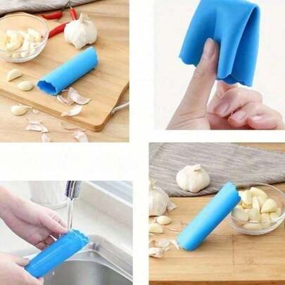 1Pcs Garlic Peeler, Colored Silicone Garlic Roll Peeler, Peeling Does Not Hurt Hands, Kitchen Gadgets