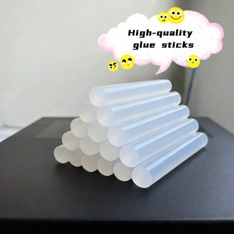 10pcs/20pcs/40pcs 11mm*100mm High Viscosity Hot Melt Glue Sticks, Suitable For Christmas Decorations, Gift Box Making, DIY Crafts, Art Repair And Quick Fixing, Home & Office, Fabric, Glass, Metal, Multi-Purpose Adhesive Sticks, Ideal For DIY Enthusiasts And Workshop - White - View 1