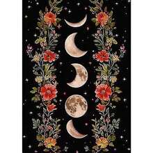 GHHKUD Diamond Painting Kits Moon For Adults, DIY 5D Flowers Diamond Painting, Full Drill Fantacy Moon Diamond Art Kits Art Pictures For Relaxation Gifts Home Wall Decor 30x40cm - Moon - 查看 1
