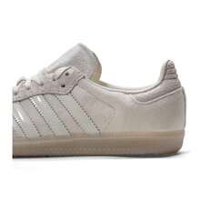Adidas SAMBA OG W 女士休闲鞋，舒适轻便，休闲通勤鞋，生活方式运动鞋 IH9148 - 漢玉白/亞麻晶棕 - 查看 8