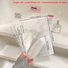 10-20张/套 A5口袋网格相册替换内页、照片套、6孔替换插页，韩式