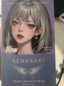 SENASAKI 无氨香氛染发剂，天然植物成分，遮盖白发，夏季热销色号，包含染发工具套装，植物萃取染发剂，适合所有发质，可在美发沙龙使用或在家DIY