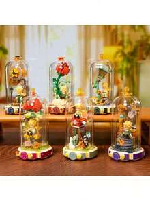 EstiloEstiloPANTASY Le Petit Prince Set de Bloques de Construcción Puerta Estrellada Modelo Creativo DIY con Minifigura y Cubierta de Transparente, Regalo Perfecto Bloques Premium para Decoración del HogarVersión mejoradaVersión mejorada - 1 - Ver 7