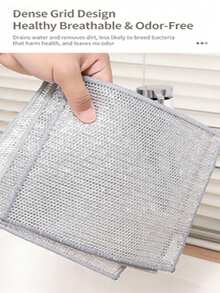 20pcs Ultra-Fine Fiber Steel Wool Cleaning Pads - Double-Sided Reusable Kitchen Cleaning Pads, Can Clean Dishes, Cutlery And Cookware Without Scratches - Multicolor - View 6