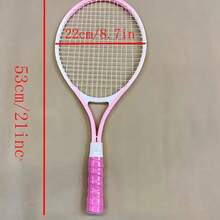 21-Inch Beginner Tennis Racket, Aluminum Alloy Frame, Suitable For Sports Courts, Schools And Spacious Outdoor Environments, Suitable For Both Men And Women, Perfect New Year And Christmas Gift, Seasonal Sports Equipment | Durable Racket Design | Aluminum Alloy Racket - Multicolor - View 6