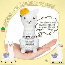 1pc Alpaca Themed Gift, Suitable For Men And Women, Inspirational Gift For Birthday, Valentine's Day, Children, Teachers, Retirement, Desktop Decor - Multicolor - View 7