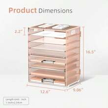 DALTACK Organizador de escritorio con bandeja de cartas de 9 niveles y asas organizador de archivos de malla organizador de archivos para escritorio clasificador de papel para oficina hogar y - Organizador de computadora Gold Rose - Ver 6