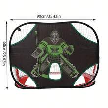 1个可折叠大型足球/曲棍球/篮球球门网，户外运动装备