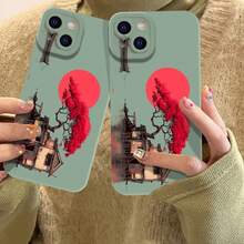 Fashionable and trendy phone case. Unique Japanese-style pattern. Compatible with iPhone 17 Pro Max/Pro/Air, 16, 16 Plus, 15, 14 Pro Max, 13, 12, 11 and  galaxy S22/23/24/25 Ultra EDGE models. Matte texture, smooth to the touch, offering drop protection, scratch resistance, and camera lens protection. Provides all-around protection for your phone. A perfect gift choice. - 日本のエリアフロストエンジェルアイ - ブルー - PMRTJJ1(161) - チェックする 1