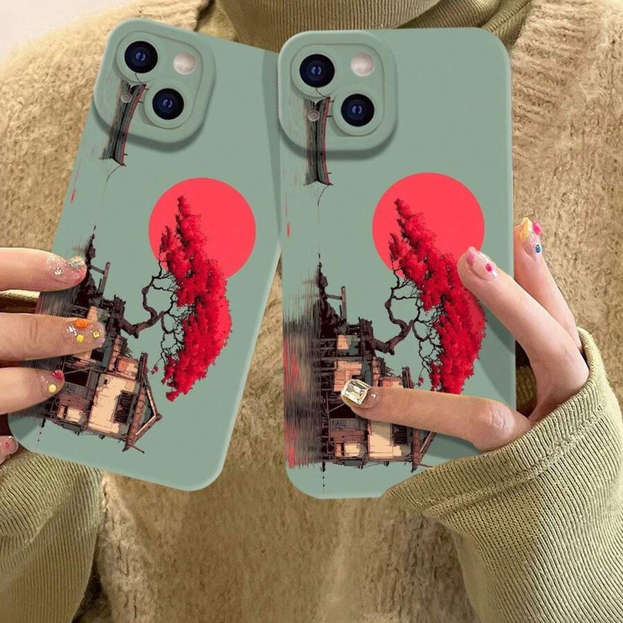 Fashionable and trendy phone case. Unique Japanese-style pattern. Compatible with iPhone 17 Pro Max/Pro/Air, 16, 16 Plus, 15, 14 Pro Max, 13, 12, 11 and galaxy S22/23/24/25 Ultra EDGE models. Matte texture, smooth to the touch, offering drop protection, scratch resistance, and camera lens protection. Provides all-around protection for your phone. A perfect gift choice. - 日本のエリアフロストエンジェルアイ - ブルー - PMRTJJ1(161) - チェックする 1