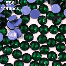 SS6 2mm-SS12 3mm，1440颗/包；SS16 4mm，720颗/包；SS20 4.8mm，360颗/包；SS30 6.4mm，288颗/包；圆形平底玻璃水晶水钻，多色水晶宝石，DMC热熔珠，适用于DIY美甲、服装、包包、鞋子、工艺品、闪亮美甲贴纸装饰