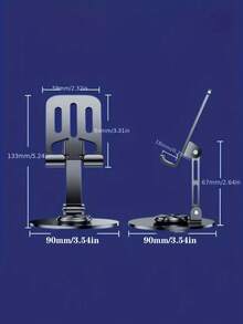 1pc 360° Rotating Universal Metal Phone & Tablet Stand - Waterproof, Shock-Absorbing, Adjustable And Compact - Durable Iron Structure, Smooth Rotation And Long-Lasting Use Compatible With IPhone, Android Phone, Gift For Birthday, Family, Friends Gifts Birthday Phone Holder Phone Stand Phone Accessories Strong Load-Bearing - Multicolor - View 6