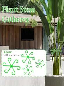 4/8pcs Plastic Plant Support Anti-Tip Bracket, Foldable Hydroponic Flower Stem Fixer, Garden Plant Support - Collapsible Rack - View 11