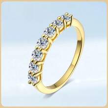 1 Sterling Silver Ring With Diamonds And Closed End, Elegant And Casual, Versatile To Wear, Birthday Gift - Diamond Ring - View 9