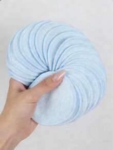 5/10/20pcs Reusable Makeup Remover Pads, Gentle On Skin, Quick Makeup Removal, Suitable For All Skin Types - Baby Blue - View 5