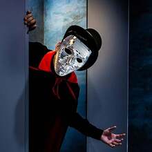 1个反光迪斯科球马赛克面具，闪亮舞会面具 - 成人服装舞会面具，适用于狂欢节、独立日派对、万圣节、生日派对、节日庆典、时尚伪装角色扮演面具 - 銀色 - 查看 9