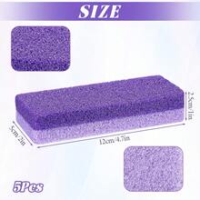 5块可重复使用的浮石足部护理海绵，去茧器，足部磨砂器，修脚工具，足浴配件 - 彩色 - 查看 7