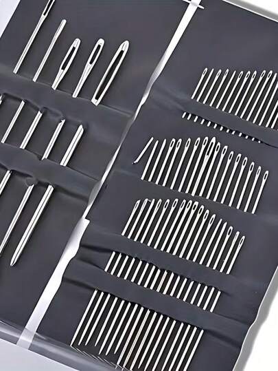 1 Set de Agujas de Coser Hechas a Mano, Surtido de Agujas de Coser para el Hogar, Adecuado para Tejer, Tejer, Enhebrar, Adecuado para Principiantes y Sastres/Artesanos Profesionales, Tejer, Coser, Bordado y Set de Manualidades