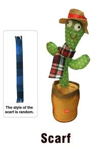1pc Dancing, Talking, Wiggling, Singing Plush Cactus Doll, Suitable For Baby Boys And Girls, Repeatable Playback Stuffed Doll, Charming Swaying Recording Children's Doll, Birthday & Holiday Gift - Multicolor - View 16