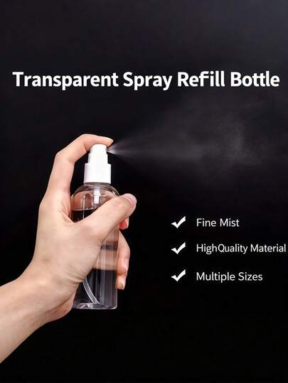 10pcs/Set Fine Mist Spray Bottles, Refillable Travel Size Atomizer Containers