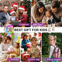 Family Karaoke Machine, Dual-Use Mini Bluetooth Speaker With Microphone And LED Lights For Kids & Adults, Popular 2026 Birthday & Christmas Entertainment Toy For 3-12+ Years Old Boys & Girls - Multicolor - View 4