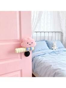 云朵造型门把手套，防静电、防碰撞、防污，轻按静音，可爱家居装饰，适用于卧室、客厅、阳台、浴室、书房