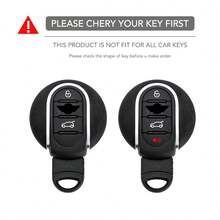 Ốp bảo vệ chìa khóa silicon cao cấp mới cho tất cả các dòng xe BMW MINI - COOPER S ONE JCW F54 F55 F56 F57 F60 CLUBMAN COUNTRYMAN | Phụ kiện vỏ chìa khóa ô tô chống sốc và chống trượt - đen - Xem 6