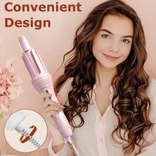 LEFINEE 1pc Electric Automatic Hair Curler With 28mm Barrel, Rotating Curling Iron, 4 Temperature Modes, Anti-Scald Design, Loose Waves & Beachy Curls, Suitable For Hair Styling - Xem 5