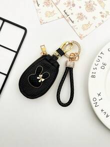 Rabbit Key Pouch For Women, Lockable Car Key Holder, Large Capacity Multi-Functional Keyring Storage Bag, Simple Compact Home Key Pouch, Universal Car Key Protective Cover - A - View 11