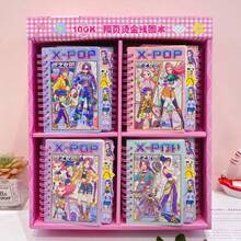 Eid Festival New Hunting Girls Team Spiral Notebook Cute Cartoon Divider Notepad Girly Memo Pad - Multicolor - View 5