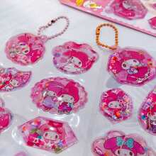 卡通动画系列 3D 可爱图案贴纸，可爱女孩心形贴纸，手账装饰贴纸 - 彩色 - 查看 4