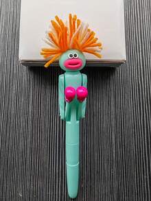 1pc Funny Exploding Fist Pen - Creative Stress Relief, Perfect Birthday Gift For Teens And Adults, Push-Button Cap, Durable Plastic Material, Back To School Season