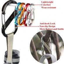 1/5/10 chiếc móc khóa carabiner, dụng cụ cắm trại, móc khóa carabiner hợp kim nhôm, móc khóa leo núi, móc chìa khóa chiến thuật, khóa dây thừng. - Nhiều màu - Xem 3
