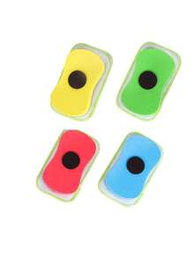 1/2/4pcs Washable Magnetic Chalkboard/Whiteboard Eraser, Reusable Chalk Eraser For Home & Office, Coral Fleece EVA Eraser - Multicolor - View 7