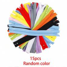 15pcs/20pcs (Random Color) Nylon Self-Locking Zippers, 20cm/30cm Length, For DIY Sewing Crafts, Repairing Clothes, Bags, Pet Apparel, Wristbands, Etc. - Multicolor - View 9