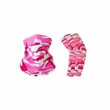 多功能头带/颈套，防紫外线，适合骑行、摩托车、滑雪 - 包括面罩和冰丝袖套