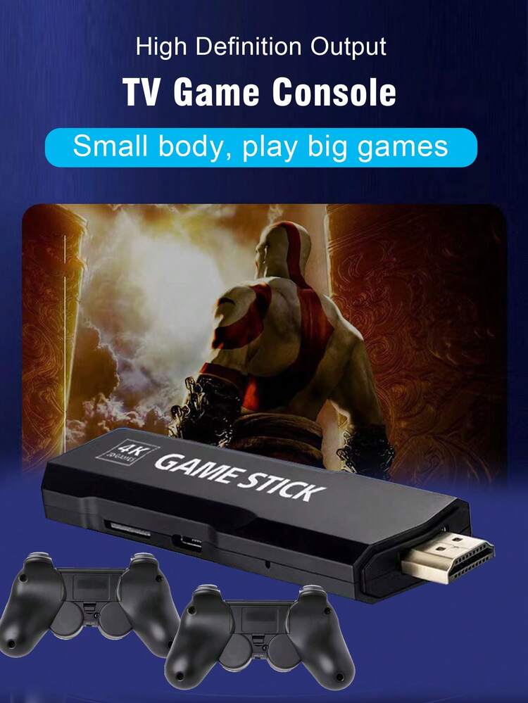 Console Rétro 4K Avec 20 000 Jeux – 2 Manettes 2,4GHz, 128Go Noir