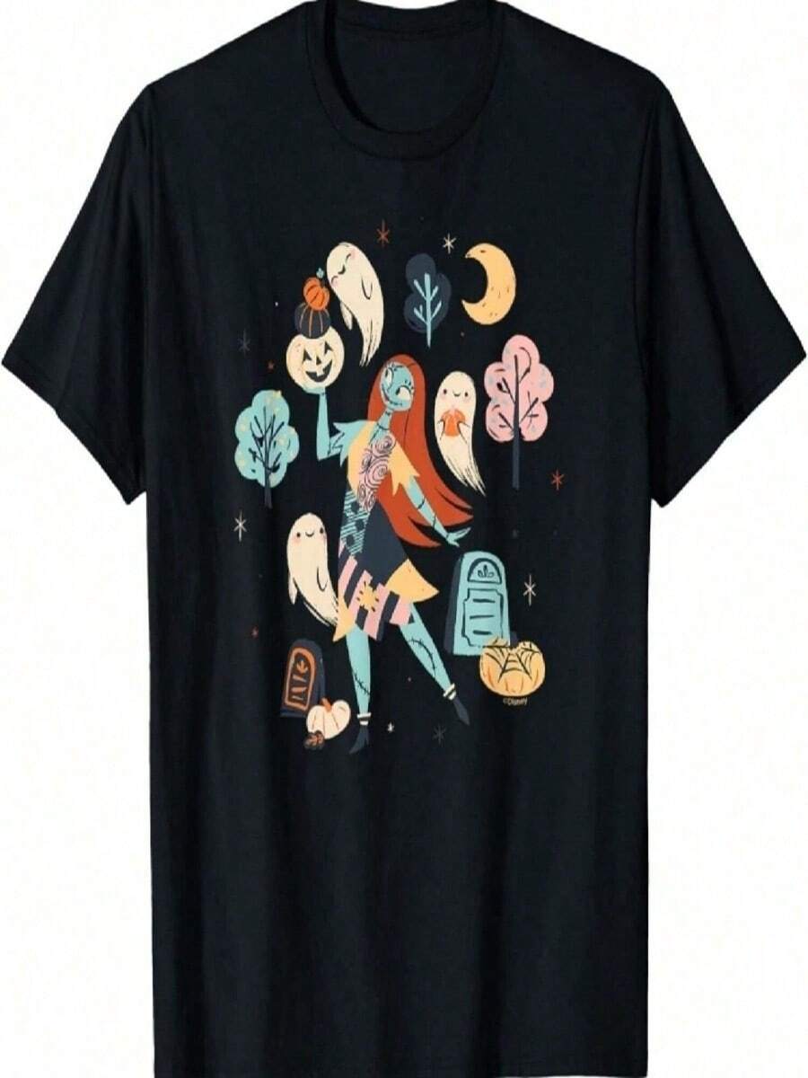 Nightmare Before Christmas Dark Jack & Sally T-Shirt - Black15 - 查看 1