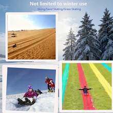 79 X 43 Cm Extra Large Thick Sled - With Pull Rope, Random Color, Sled, Outdoor Winter Skiing Board, Sled/Ski Board - Random Color - View 4