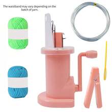 1件装创意编织机便携式手工手链编织工具，装饰编织线轴编织装置，圣诞节DIY礼物，可用于制作帽子、手套、围巾 - 彩色 - 查看 22