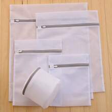 Saco de lavanderia com malha 1/3, saco protetor para máquina de lavar, zíper de alta qualidade, saco para viagens, saco para lavar roupas, adequado para lavar camisas, vestidos, meias, meias-calças, roupas íntimas, etc. - Saco de roupa suja (cinza) - Ver 6