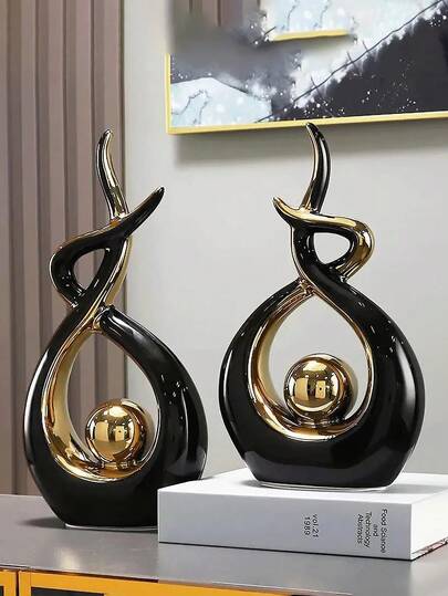 Decoración minimalista moderna de Feng Shui para atraer riqueza y prosperidad, ideal para la sala de estar, el gabinete de TV, el comedor, la entrada, también adecuado como regalo de Año Nuevo o Día de San Valentín