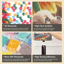 Dog Diamond Painting Kit For Adults, 5D Flower Diamond Art Beginners - DIY Full Diamond Dot Gem Art Paintings, Suitable Gifts, And Home Decoration Crafts, 12x12Inch - Dog-2 - 查看 5