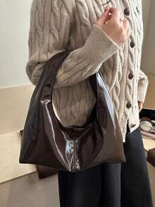 Retro Commuter Texture 2026 New Fashion Large Capacity Korean Style Elegant Shoulder Handbag