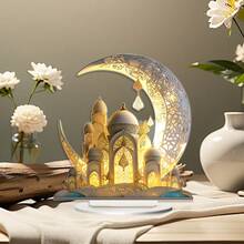 Trending Cross-Border Acrylic Flat Moon Castle Holiday Party Tabletop Decor, Home & Bedroom Decoration - Multicolor - View 2