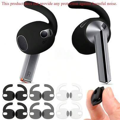 1pair/2pcs For Galaxy Buds 3 Flexible Soft Silicone Eartips Sport Earhooks Non-Slip Anti-Slip Comfortable Earbuds Case Cover Buds 3