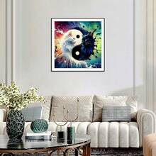 AMORARS Cat Diamond Painting Kit For Adults, 5D Tai Chi Cat Diamond Art Beginners - DIY Full Diamond Dot Gem Art Paintings, Suitable Gifts, And Home Decoration Crafts,12x12Inch - 8 類 - 查看 3